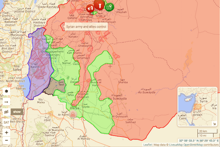 Slijedi prikaz karte napretka Sirijaca (danas, u odnosu na siječanj):