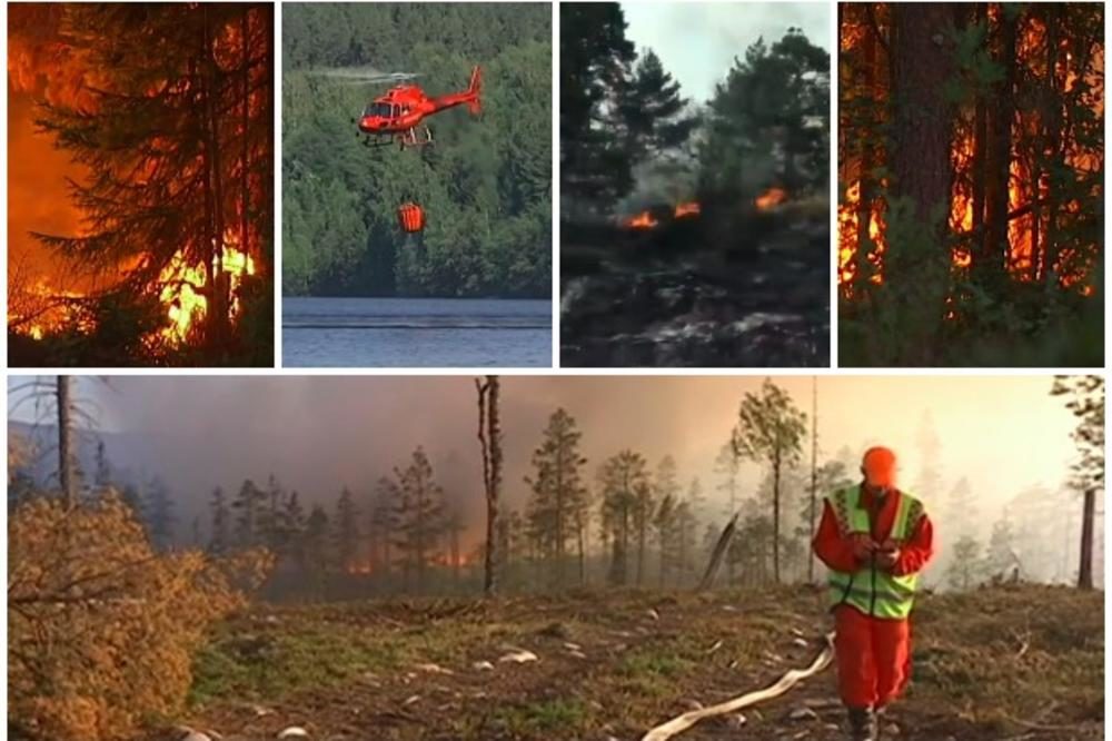 Vatrogasci se bore sa šumskim požarima u Švedskoj