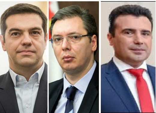Tsipras, Vučić i Zaev