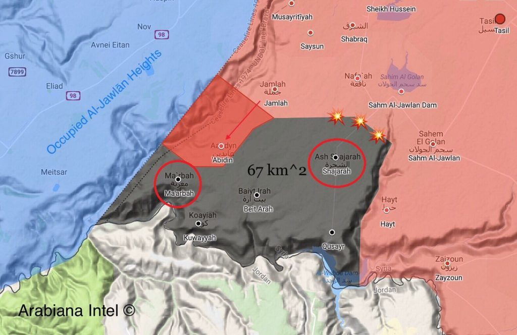 Područje koje ISIL još uvijek drži nakon borbi 29. srpnja