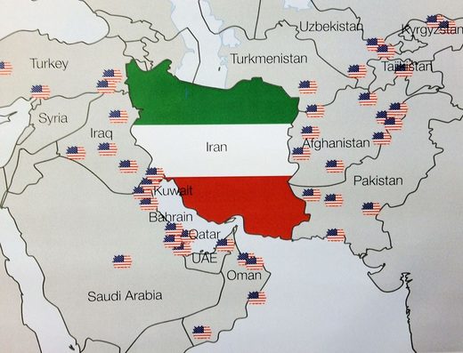 Americke vojne baze oko Irana