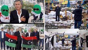 BHL and his like stage fake chaos in order to create real chaos