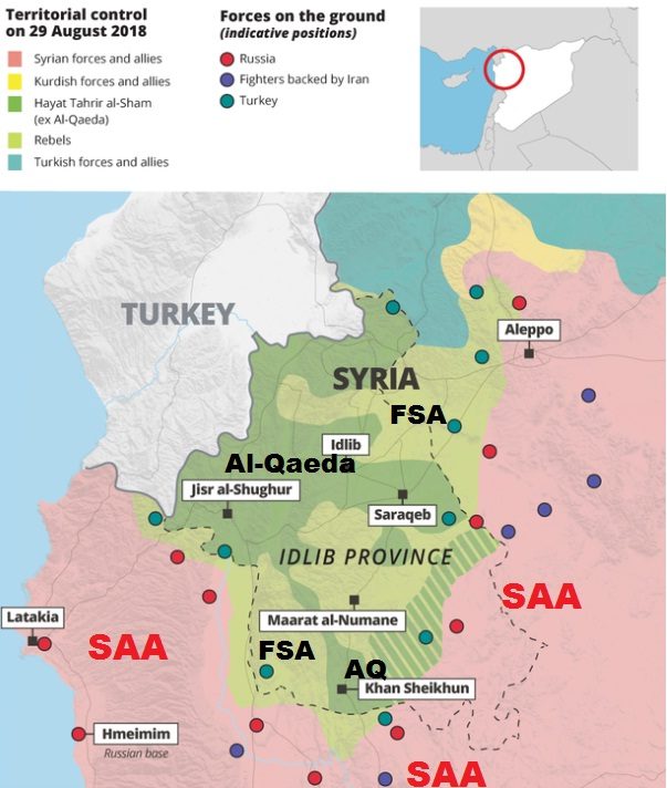 Raspored snaga u Idlibu