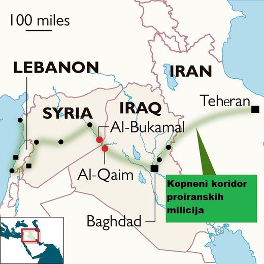 Koridor Teheran – Bagdad –Damask – Beirut