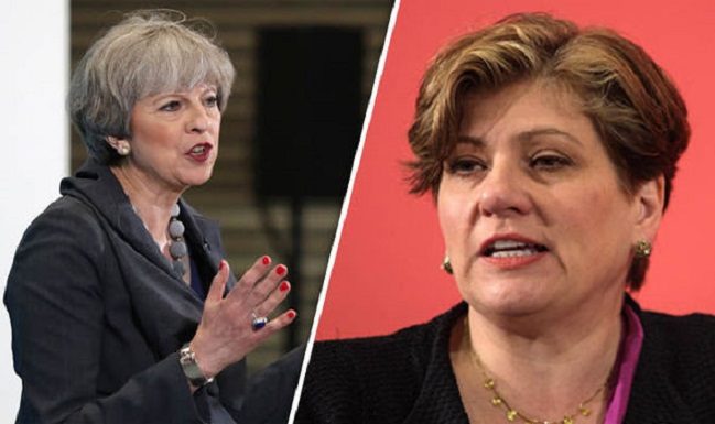Theresa May i Emily Thornberry