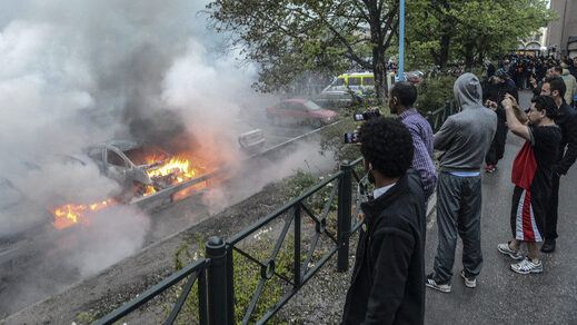 Sweden crimewave refugee immigrant crisis burning cars