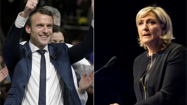 Emmanuel Macron i Marina Le Pen