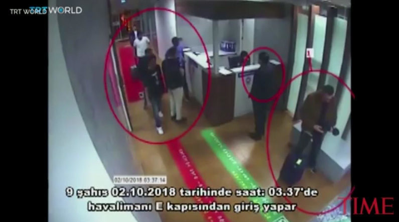 Turkish authorities released what they claim is video of the Saudi assassination team that killed Khashoggi