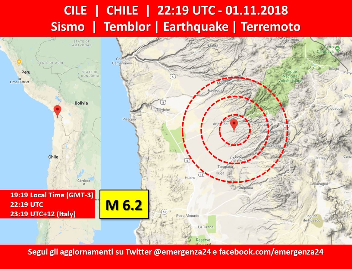 Sjever Čilea pogodio snažan potres magnitude 6.2