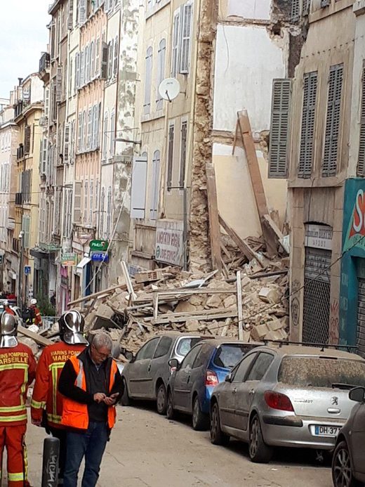 Srušila zgrada Marsej, Francuska