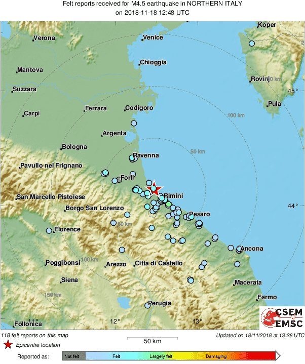 Snažan potres magnitude 4.6 pogodio obalu Italije