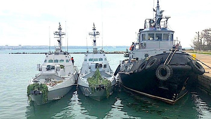 Zapljenjeni ukrajinski brodovi