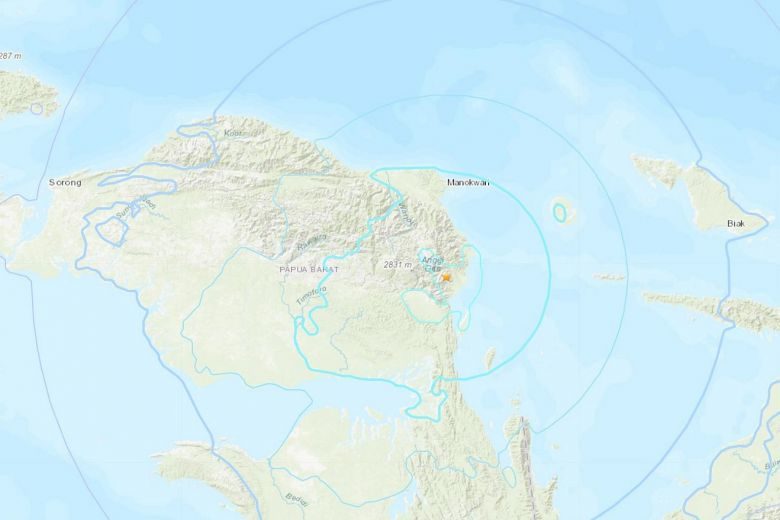 potres zapadna papua