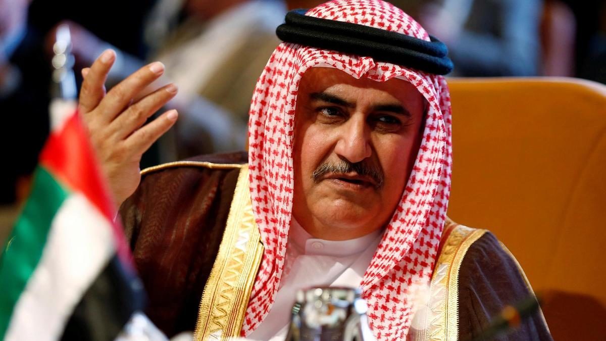 ministar vanjskih poslova Bahraina Khalid bin Ahmed Al Kalif.