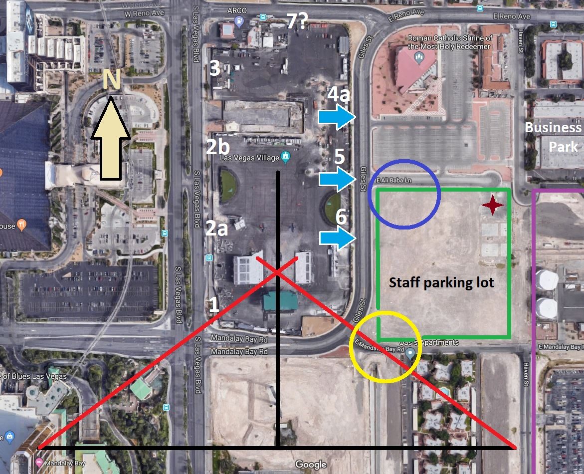 route 91 shooting map