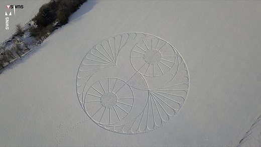 krug u snijegu
