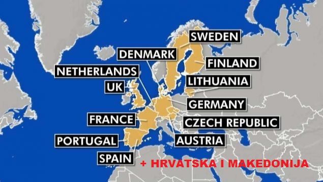 Zemlje Europe koje su priznale Juana Guaidoa, uključujući Hrvatsku i Sjevernu Makedoniju
