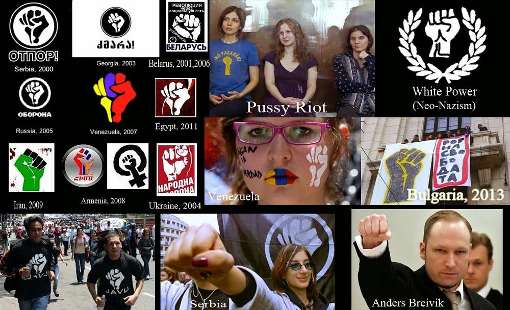 Razne Obojene revolucije i njihovi protagonisti i simboli