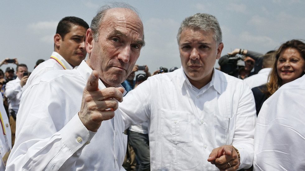 Elliott Abrams pored kolumbijskog predsjednika Ivana Duquea na granici s Venecuelom.