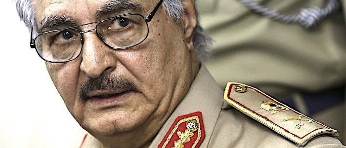 Šef libijske nacionalne vojske Khalifa Haftar