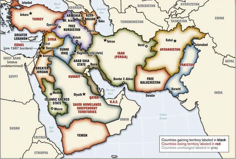 Poznati plan “balkanizacije” zemalja Bliskog istoka