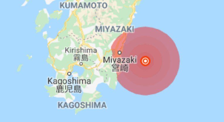 potres jug japana