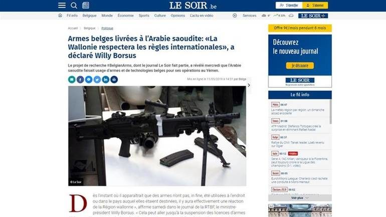 'Le Soir' je objavio da Saudijska Arabija koristi belgijsko oružje u Jemenu