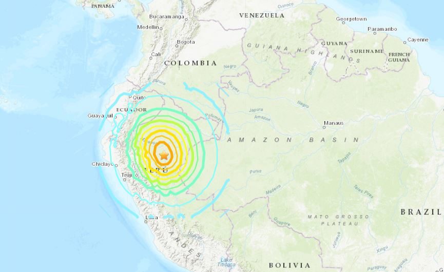 Veoma jak potres magnitude 8.0 pogodio Peru