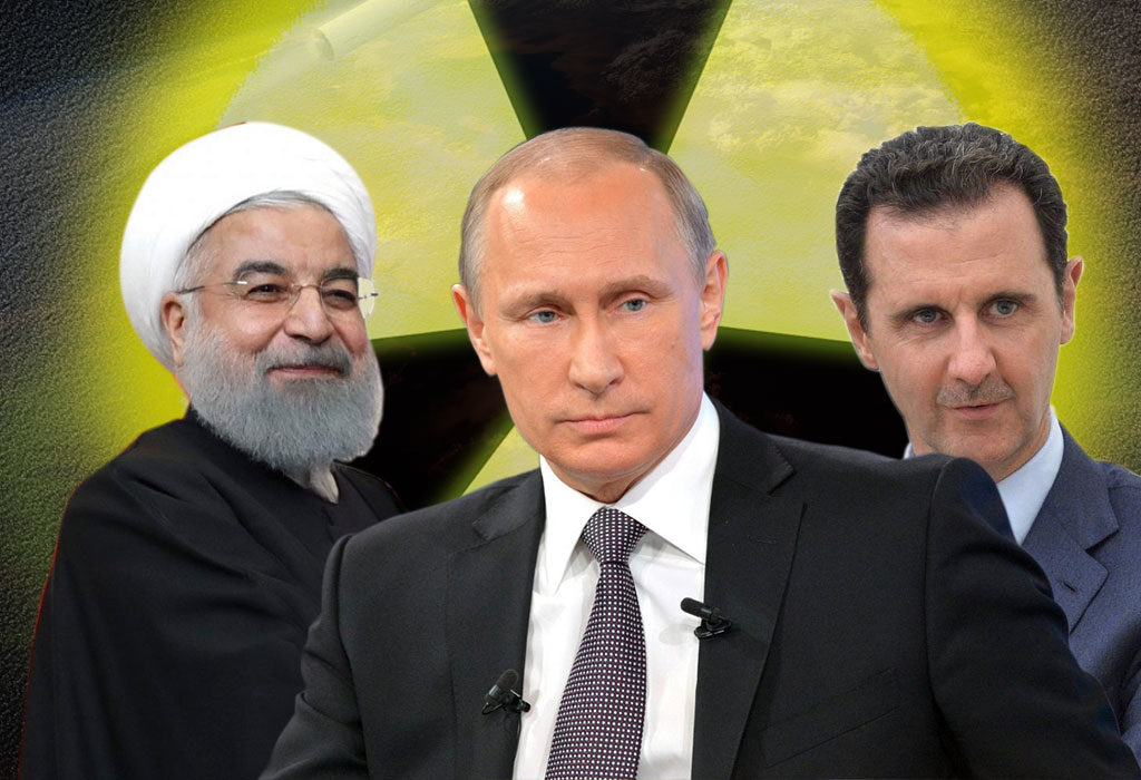 rouhani, putin, assad