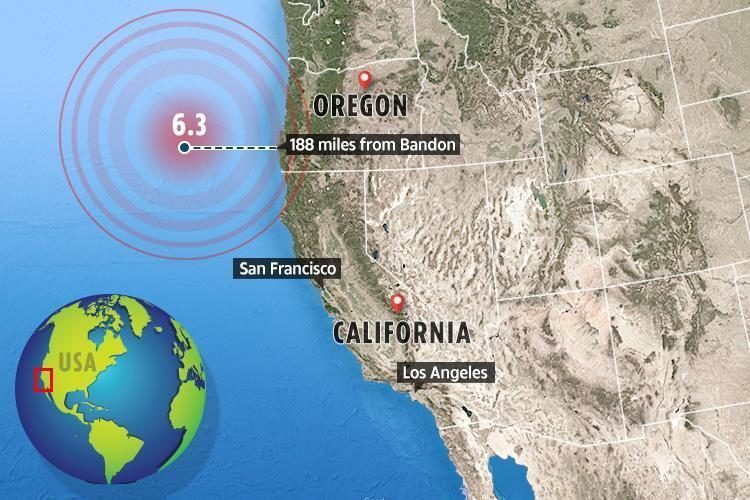 potres Oregon