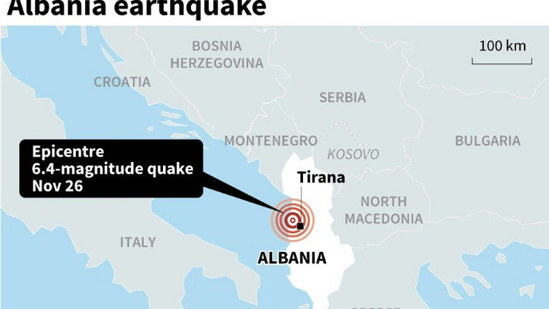 potres albanija