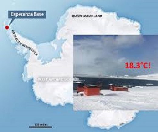 Baza Esperanza na sjevernom dijelu Antarktike