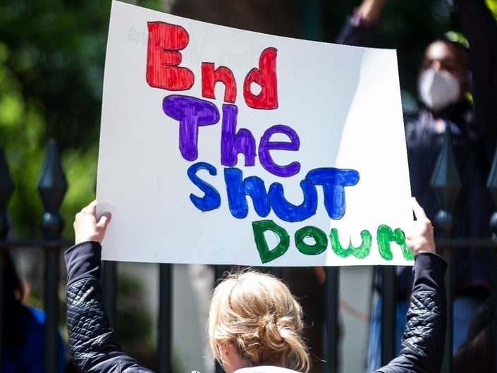 Harrisburg shutdown protests