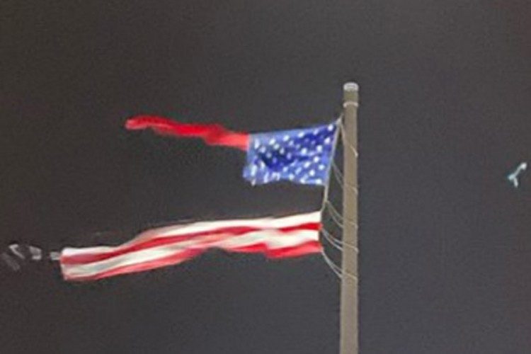 američka zastava grom