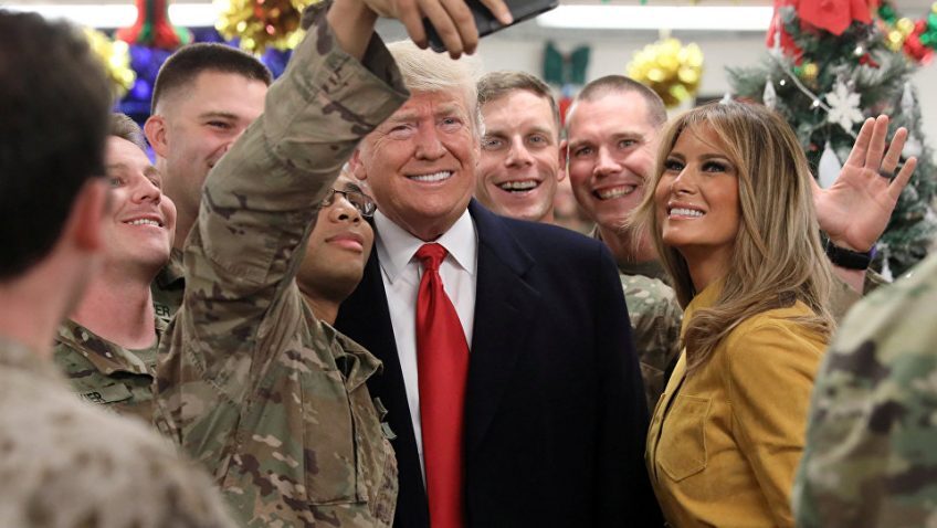 trump i vojnici