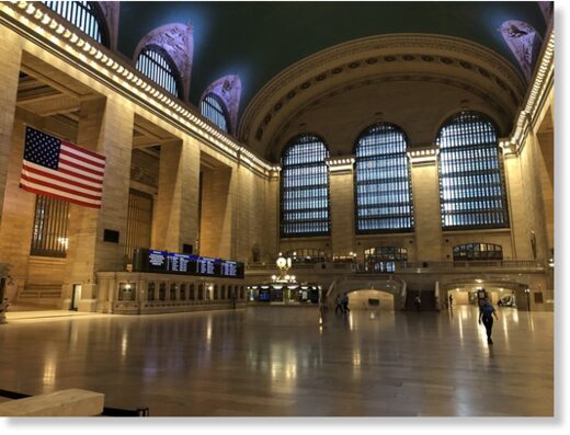 New York's Grand Central Station, rush hour, July 8, 2020