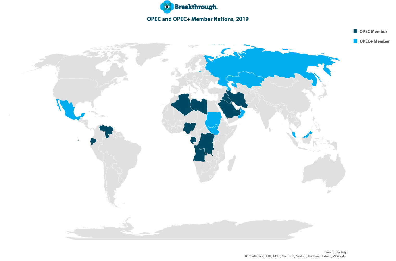 opec opec+ member countries