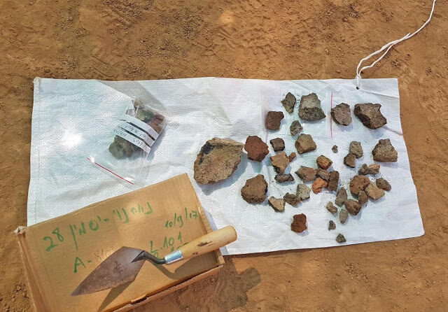 Bakrena šljaka pronađena na iskapanju Neveh Noy