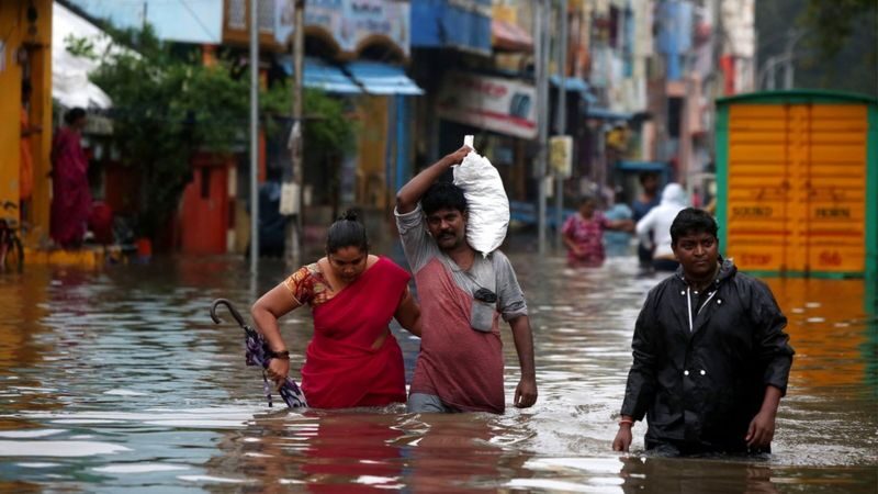 Obilne kiše već su poplavile dijelove Chennaija