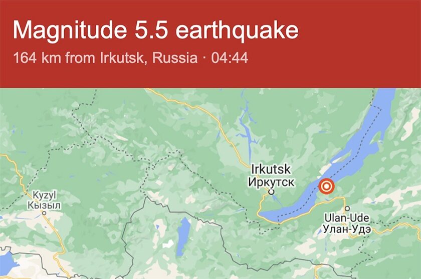 potres bajkalsko jezero