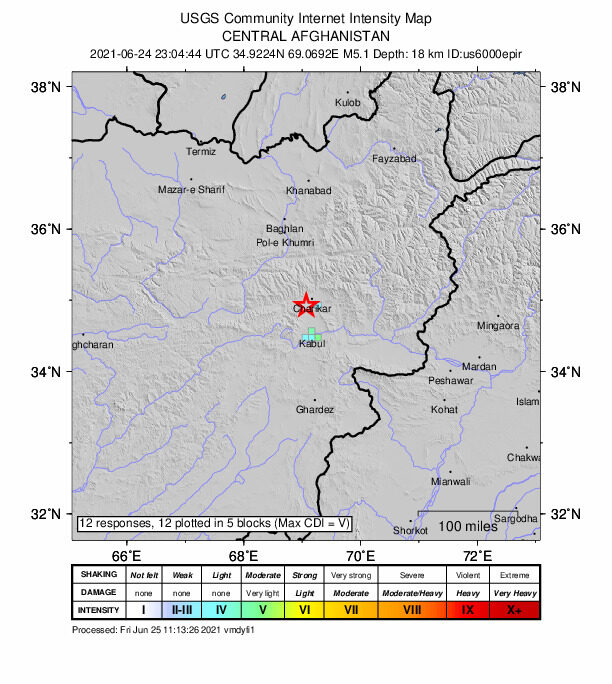 potres afganistan