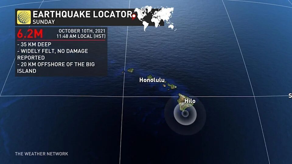 potres havaji