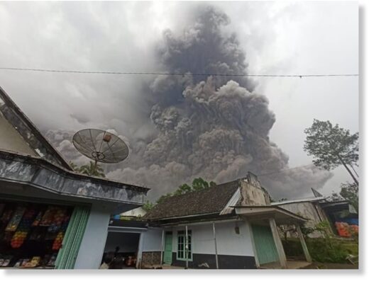 Mount Semeru: Indonesia volcano erupts sending ash '40,000ft into sky' as locals flee
