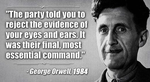 orwell quote 1984 final command evidence eyes