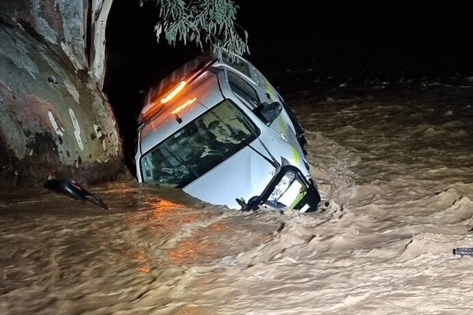 The SES was called upon to rescue a driver in the northern Flinders Ranges near Beltana.