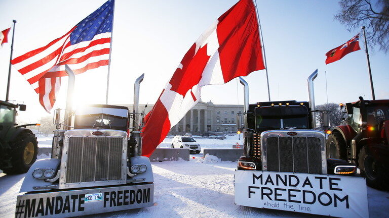 canada trucker protest mandates