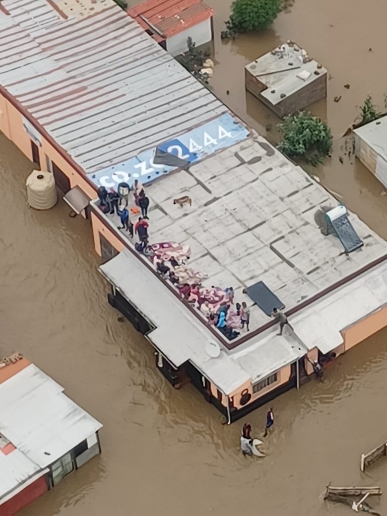 Flood in Tshwane, South Africa, February 2022.