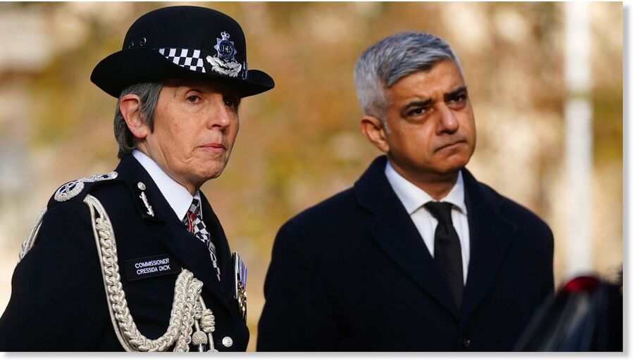 Dame Cressida Dick and London Mayor Sadiq Khan