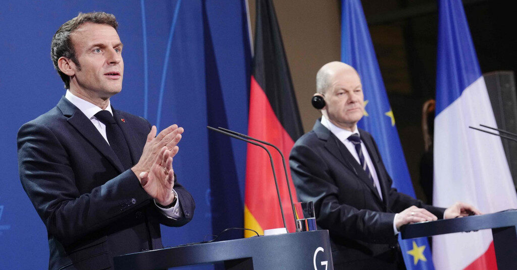 Emmanuel Macron i Olaf Scholz