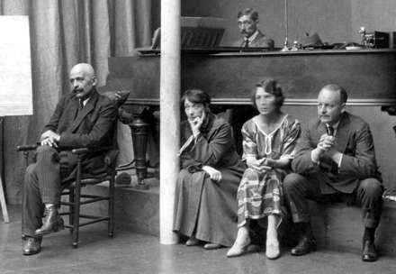 Gurdjieff promatra pokrete u Dalcroze studiju